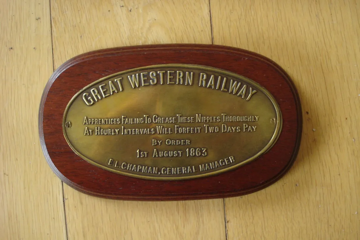 RAILWAYANA GWR PLAQUE & DVD SET. - Image 1