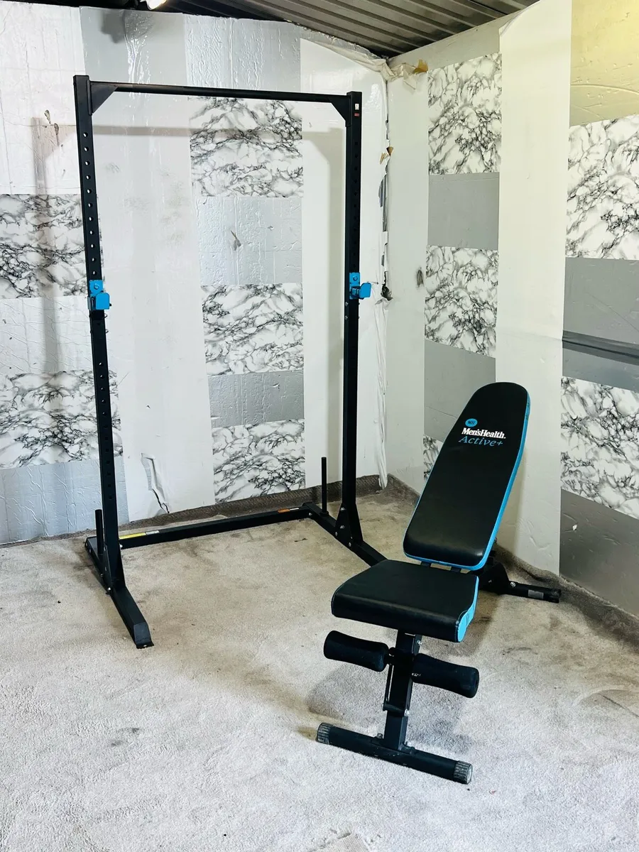 ADJUSTABLE WEIGHT BENCH WITH SQUAT RACK - Image 1