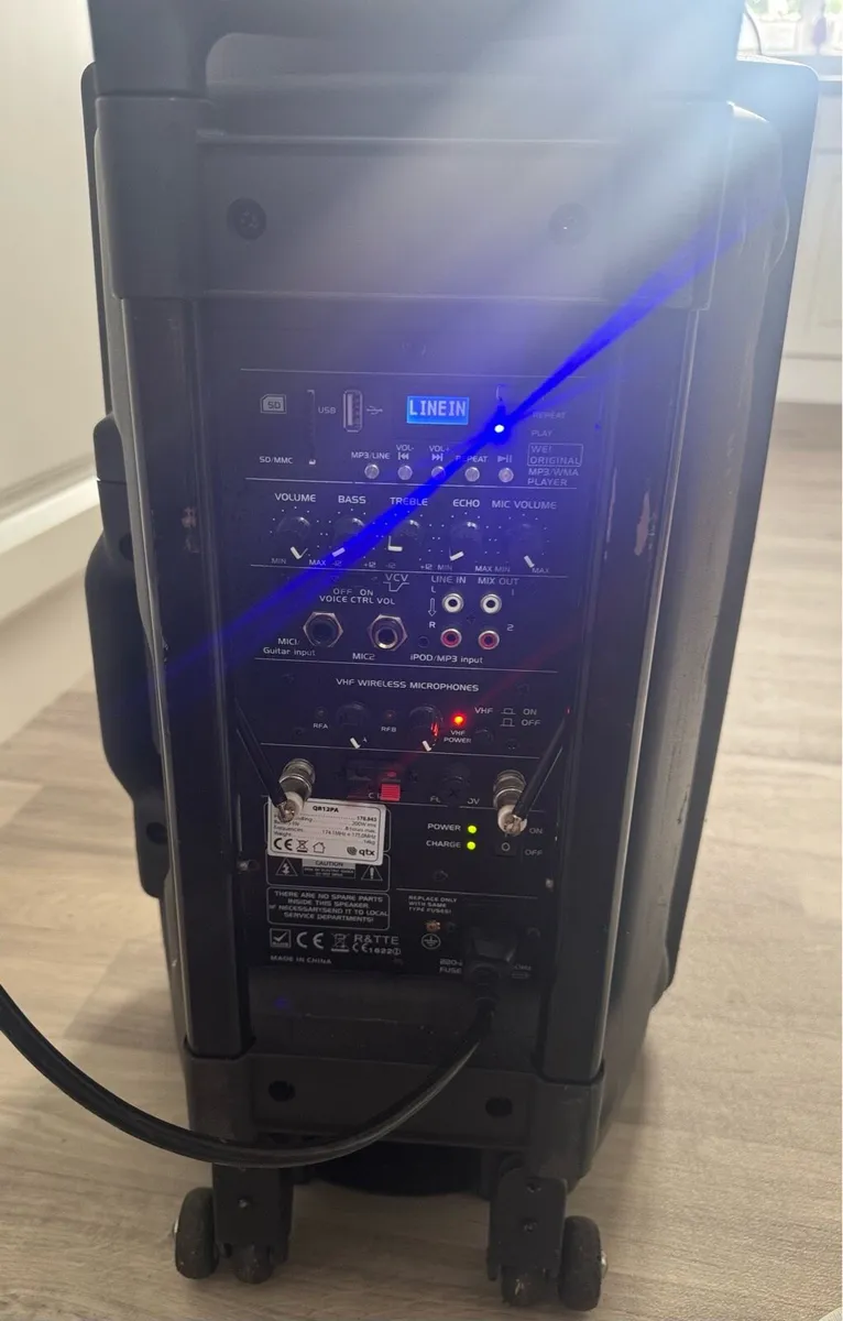 QTX QR12PA Portable PA Speaker - Image 2