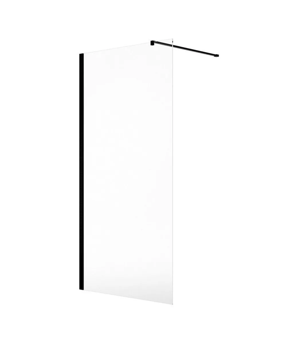 Wetroom panel - Sonas Aspect 1200 mm Matt Black - Image 1