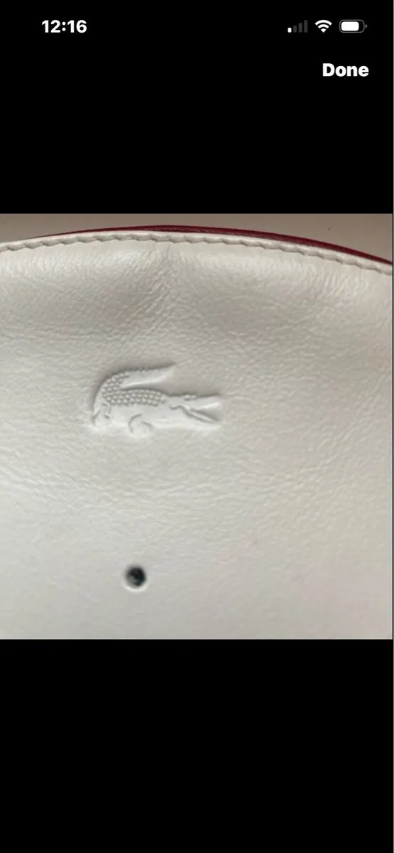 Lacoste leather Perfume/ Toiletry purse - Image 2