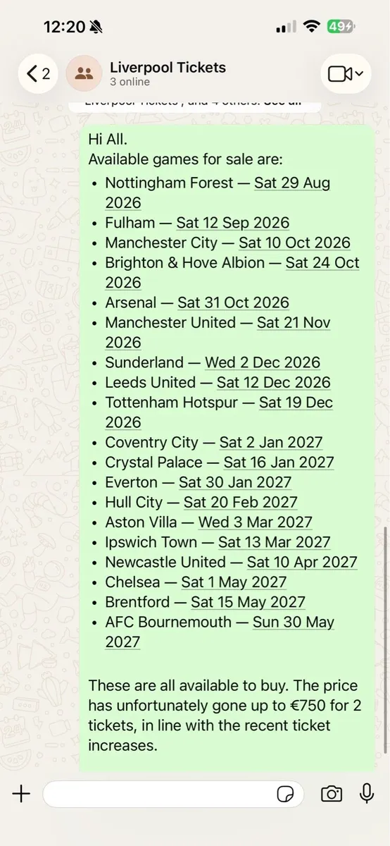 Liverpool HospitalityTickets - Anfield Road End
