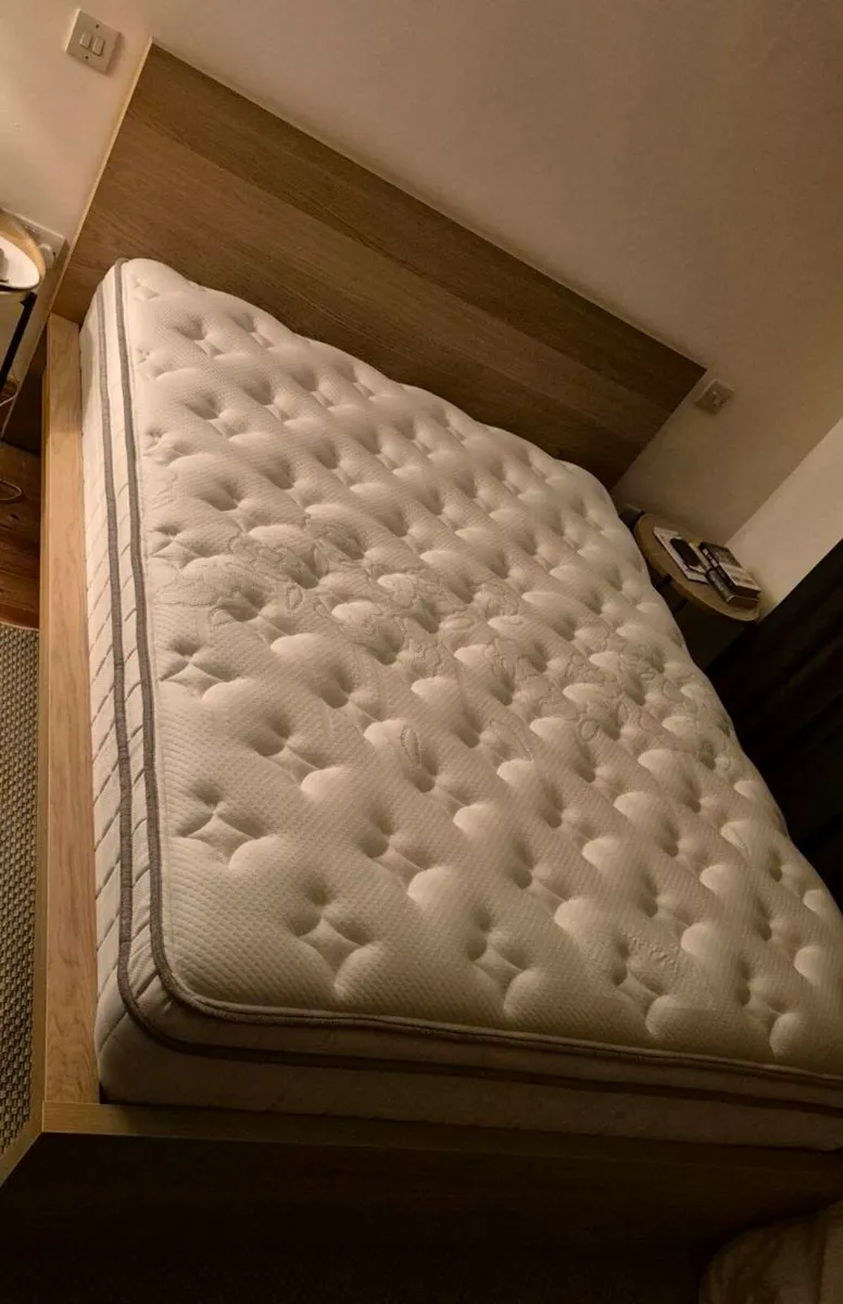 King Bed Mattress and Frame - Image 2