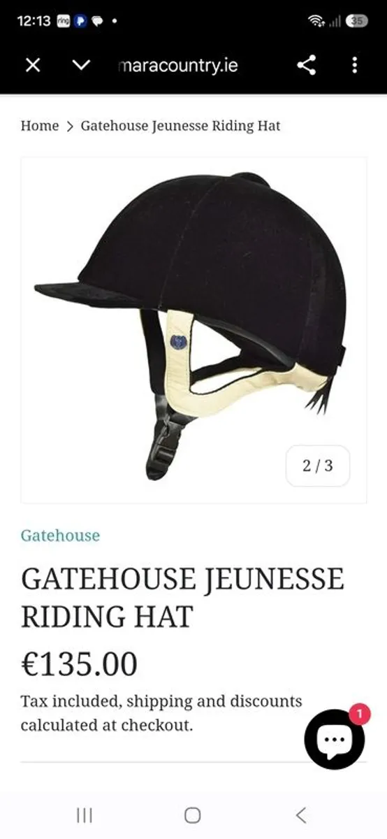 54cm Jeunesse Velvet Riding Hat - Image 4