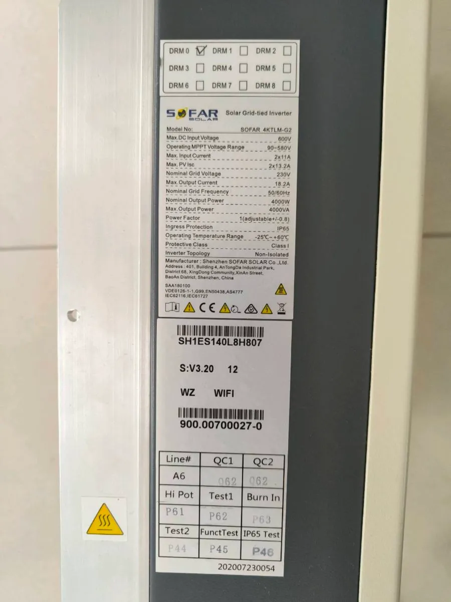 Inverter - SOFAR 4KTLM-G2 4kW Solar Inverter - Image 4