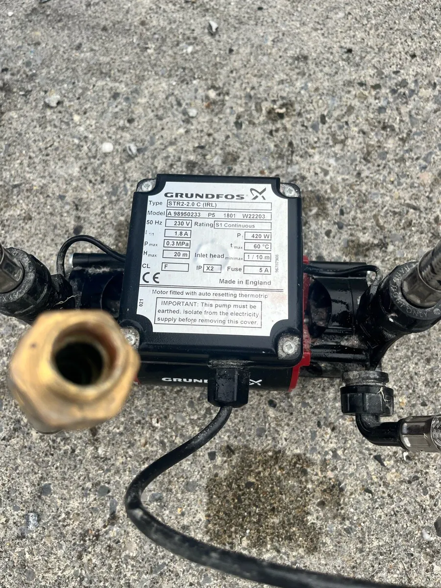 Grundfos Shower Pump - Image 1
