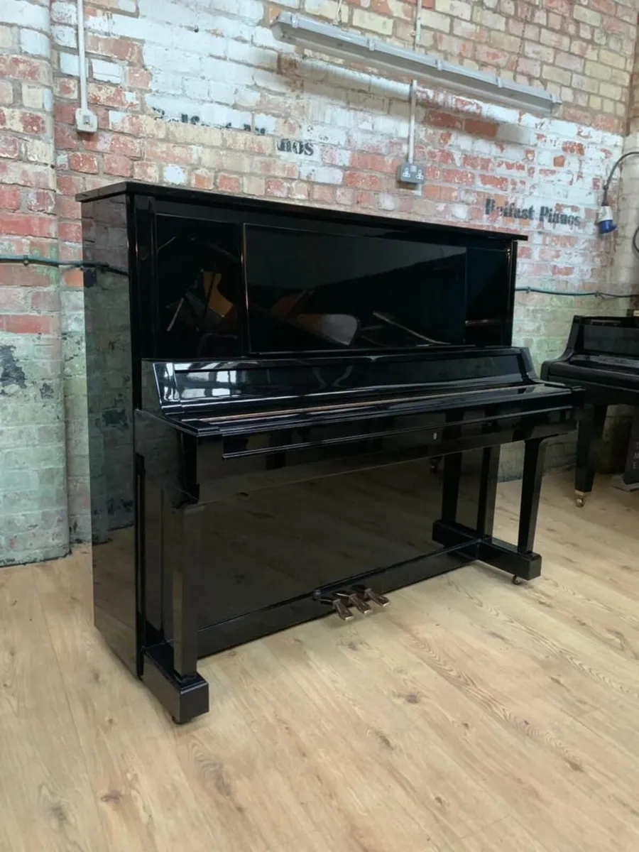 Yamaha UX-5 Upright Piano | c. 1985 |  Black - Image 2