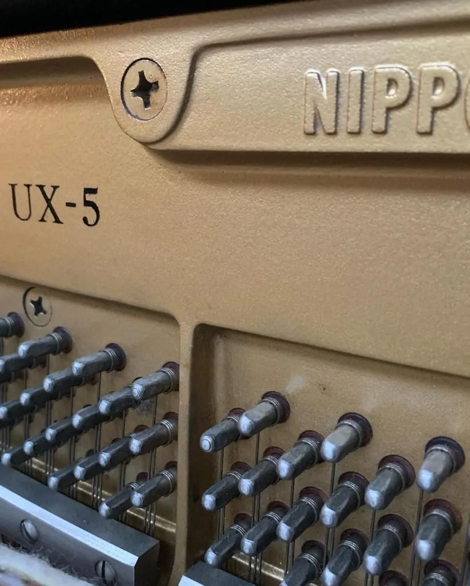 Yamaha UX-5 Upright Piano | c. 1985 |  Black - Image 3
