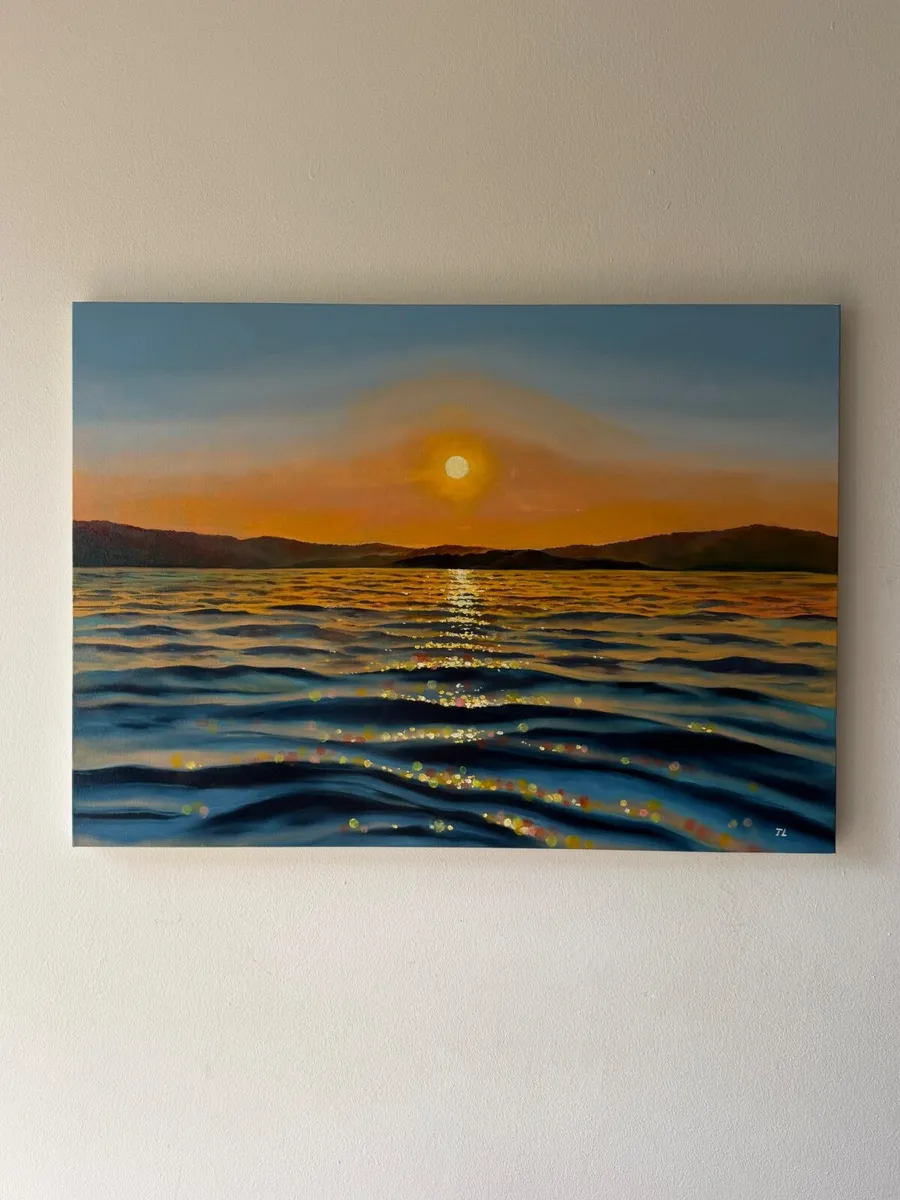 ORIGINAL OIL PAINTING, Seascape Artwork, Wall Art - Image 1