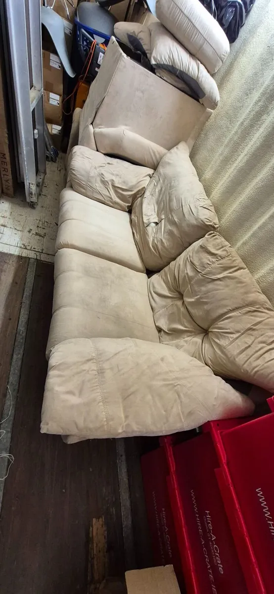 2 seater sofa/armchair and a recliner FREE to take - Image 1