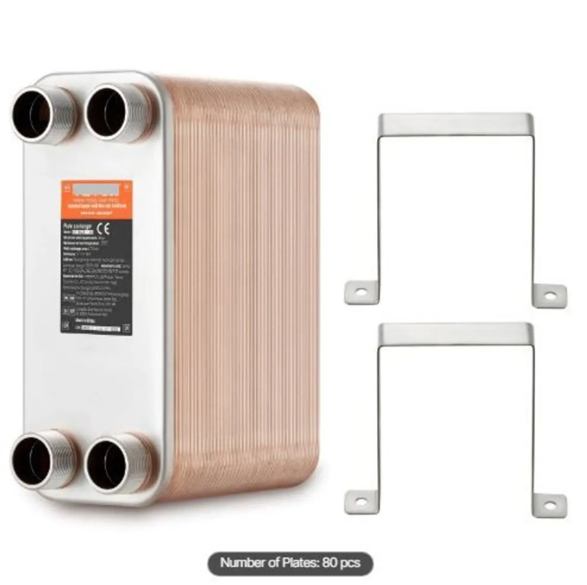Heat Exchanger, 5"x 12" 80 Plates - Image 1