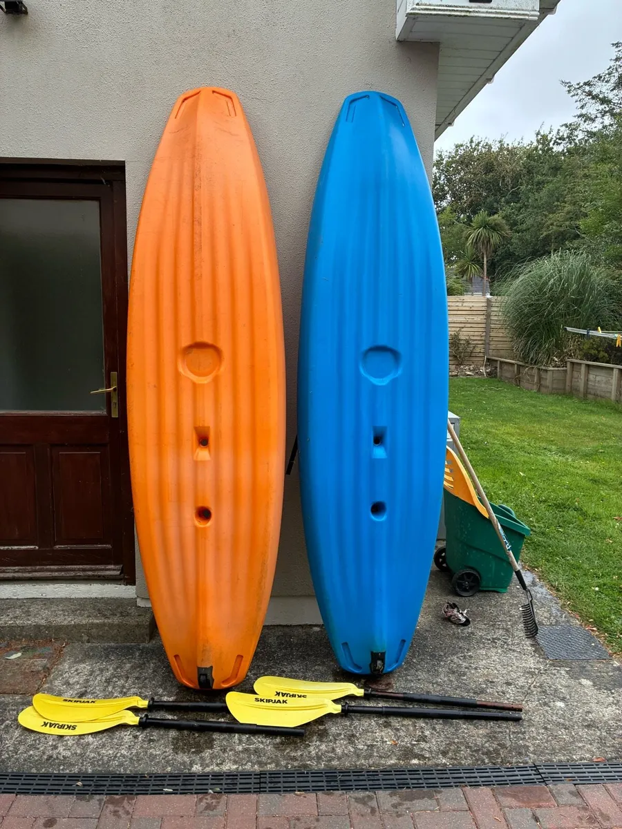 Two Sit on Kayaks - Image 3