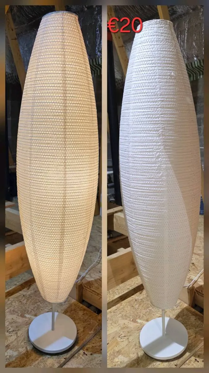 Floor lamp oval white - Image 1