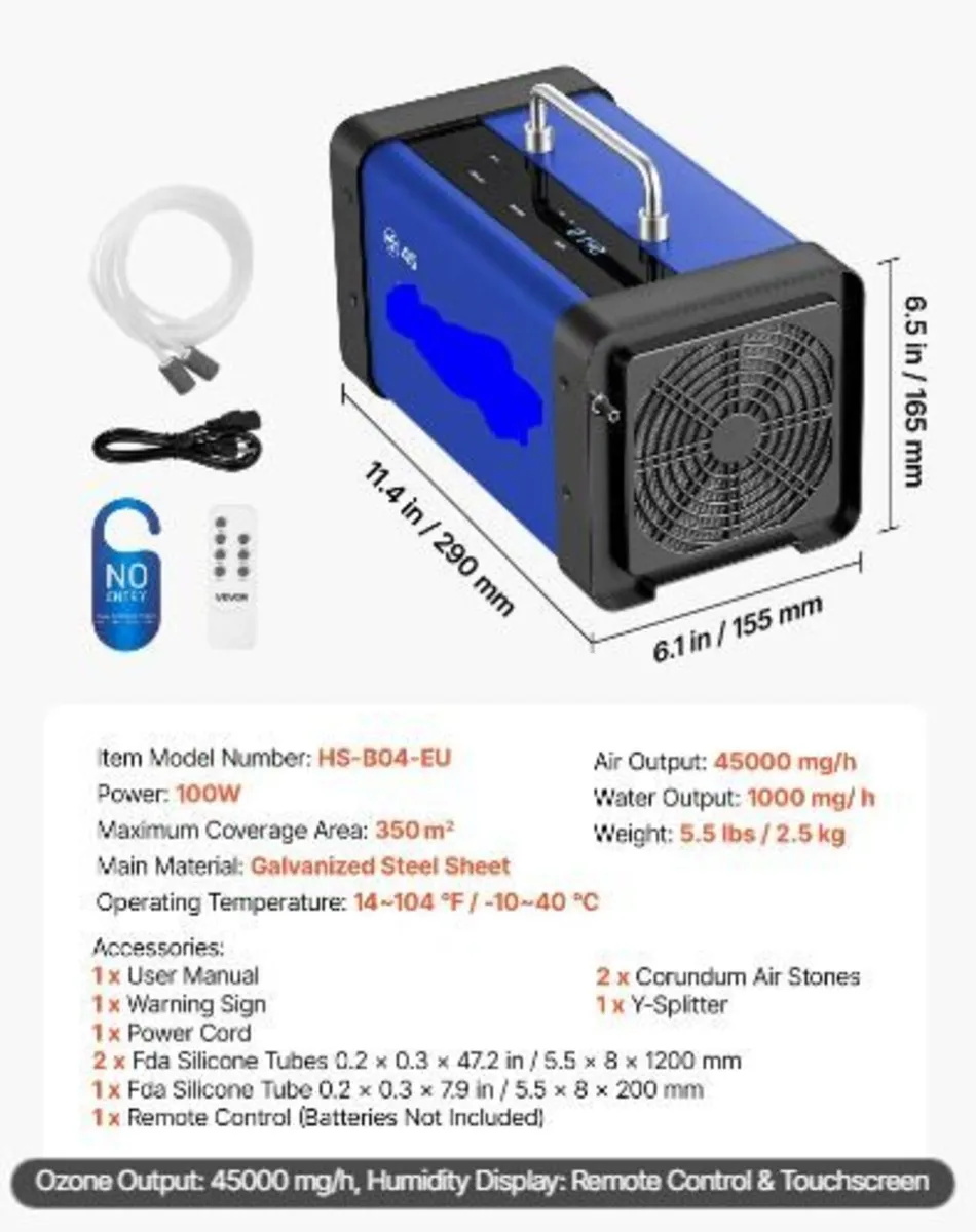 Ozone Generator, 45000mg/h Commercial - Image 2