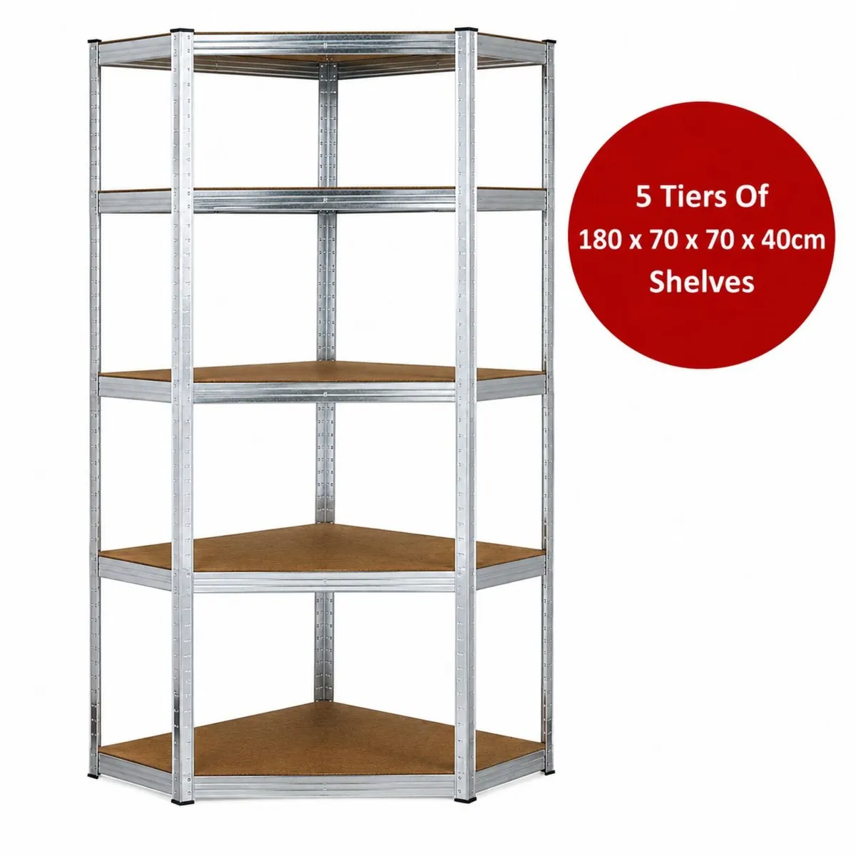 Boltless 5 Layer Corner Shelving / Racking Units - Image 2