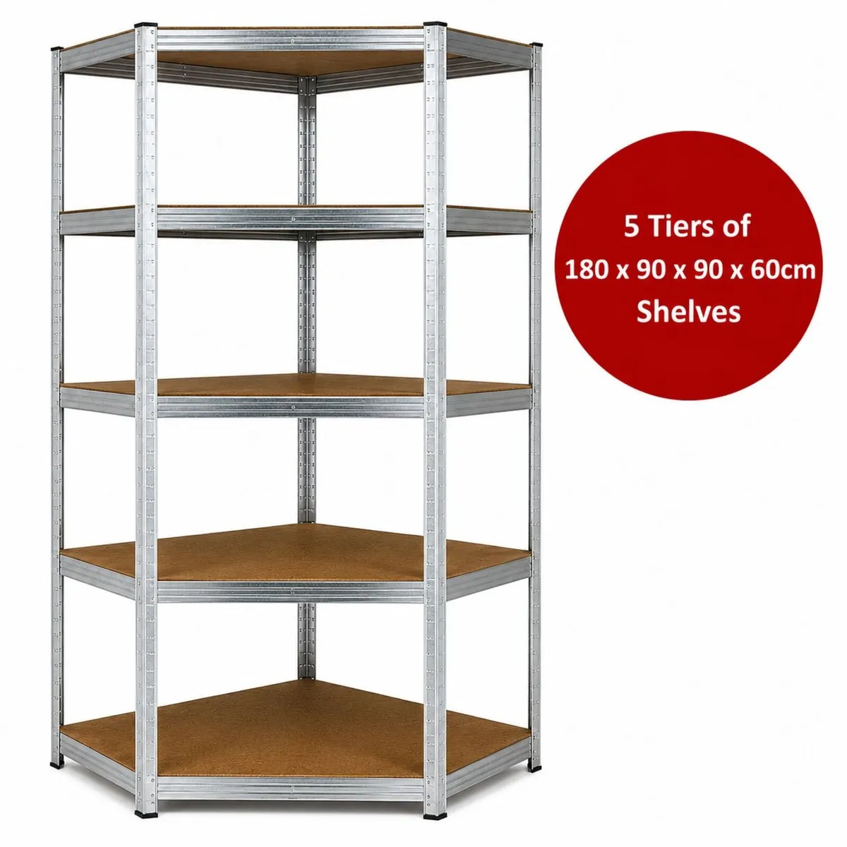 Boltless 5 Layer Corner Shelving / Racking Units - Image 3