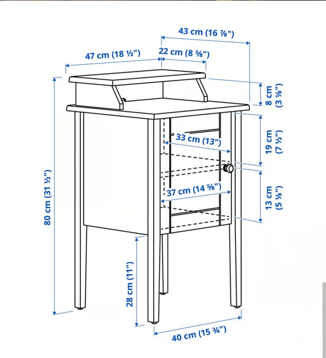 IKEA Olderdalen Bedside Table - Image 3