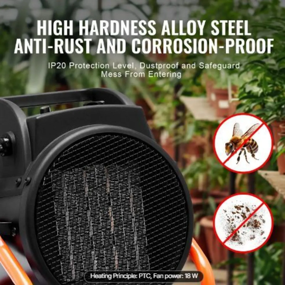 Greenhouse Heater, 2000W - Image 2