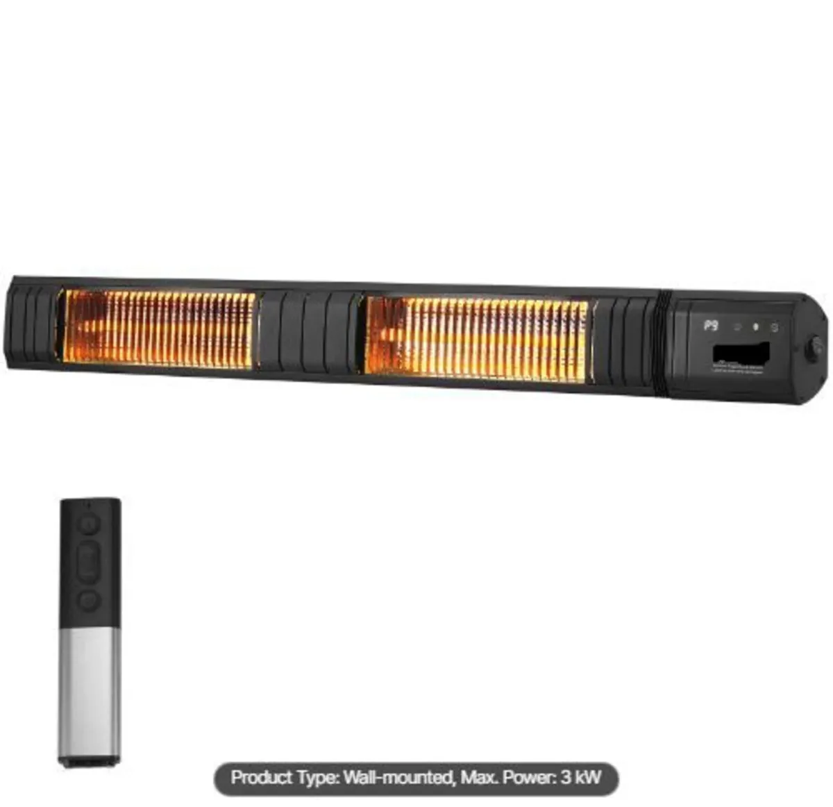 Infrared Heater, 3000W Remote Control - Image 1