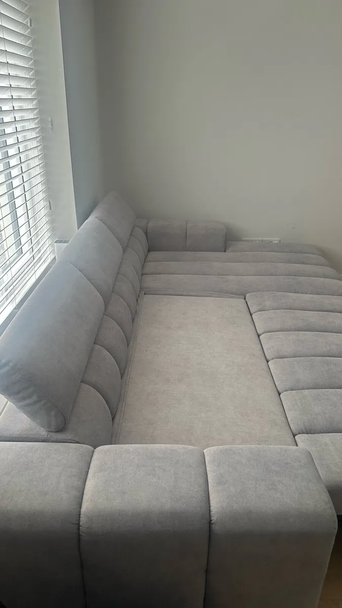 Corner sofa bed with storage | easy care fabric - Image 4
