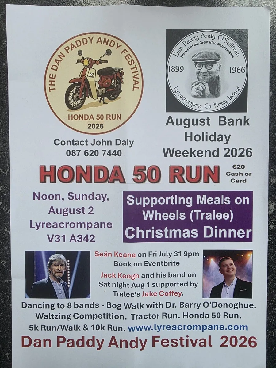 Lyreacrompane Honda 50 Run.  This Sunday 2/8/26 - Image 1