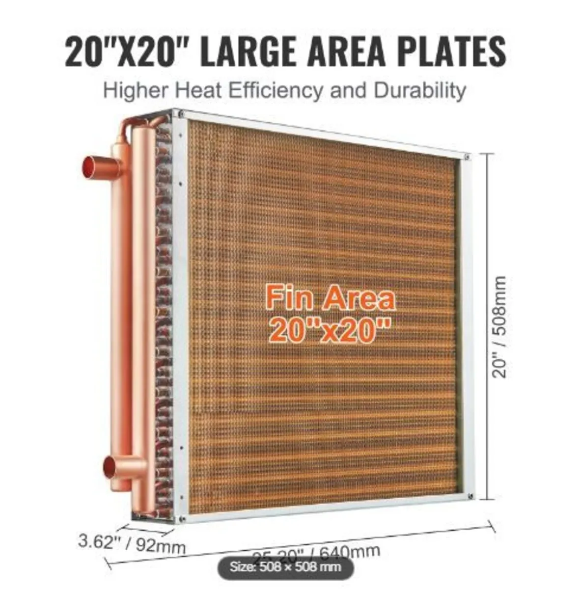20"x 20"/50.8 x 50.8 cm Heat Exchanger - Image 3