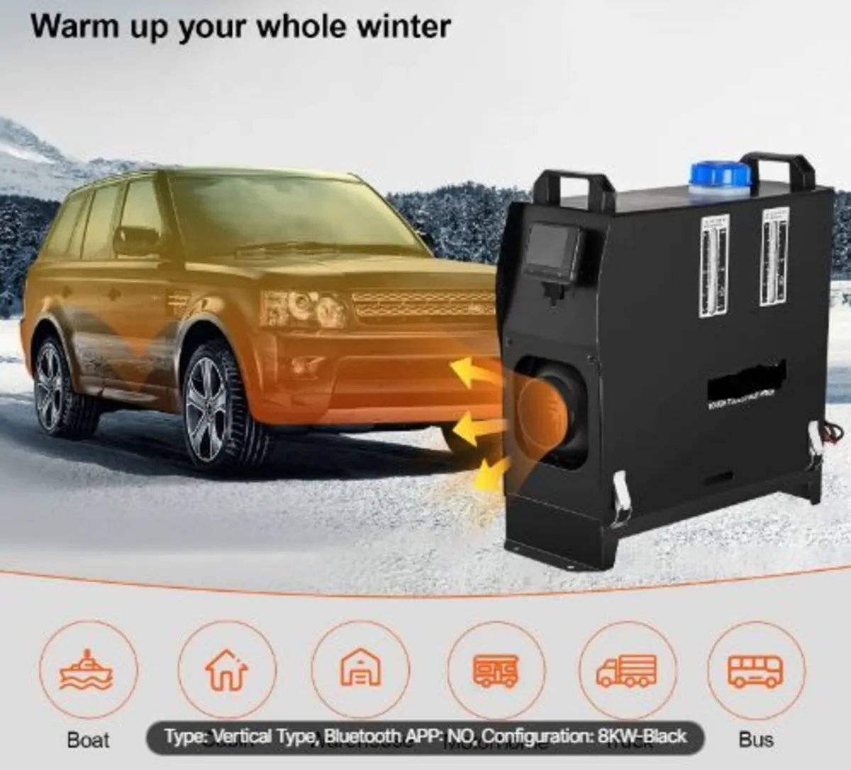 5-8KW Diesel Air Heater, Diesel Parking - Image 3