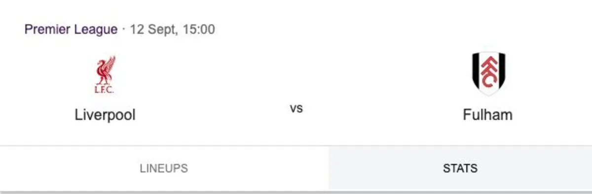 Liverpool v Fulham Tickets – 12 Sep 2026