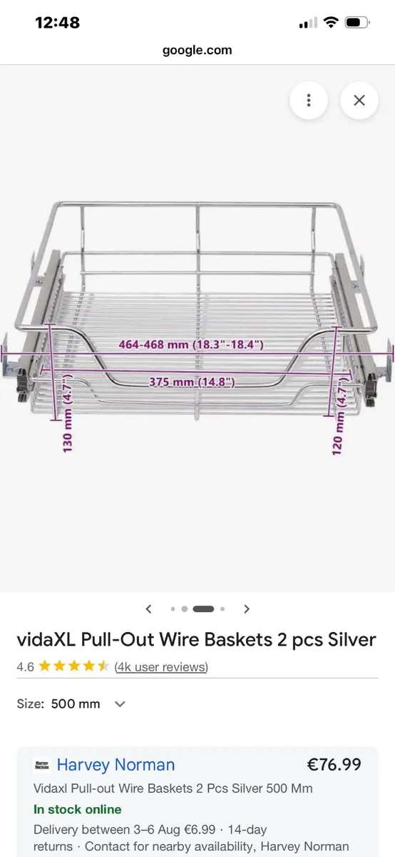 Pullout wire baskets - Image 1