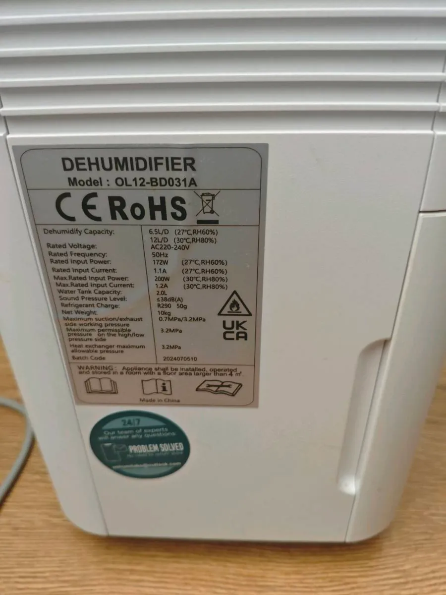Selling 12L dehumidifier - Image 1