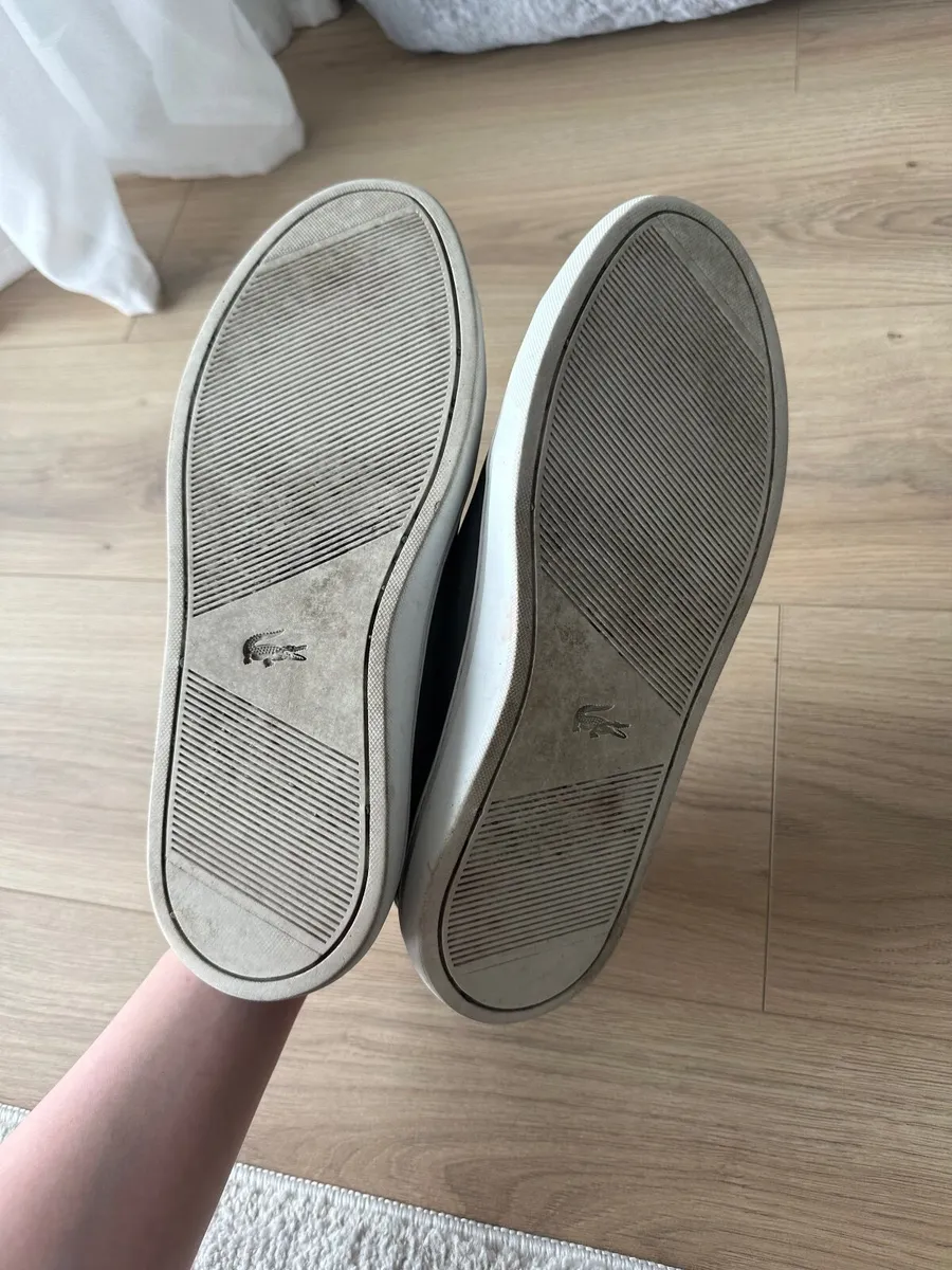 Lacoste Grey Leather Sneakers - Image 3