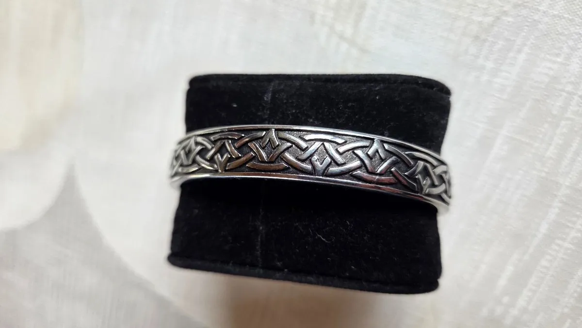 Celtic designed steel bracelet - Image 1