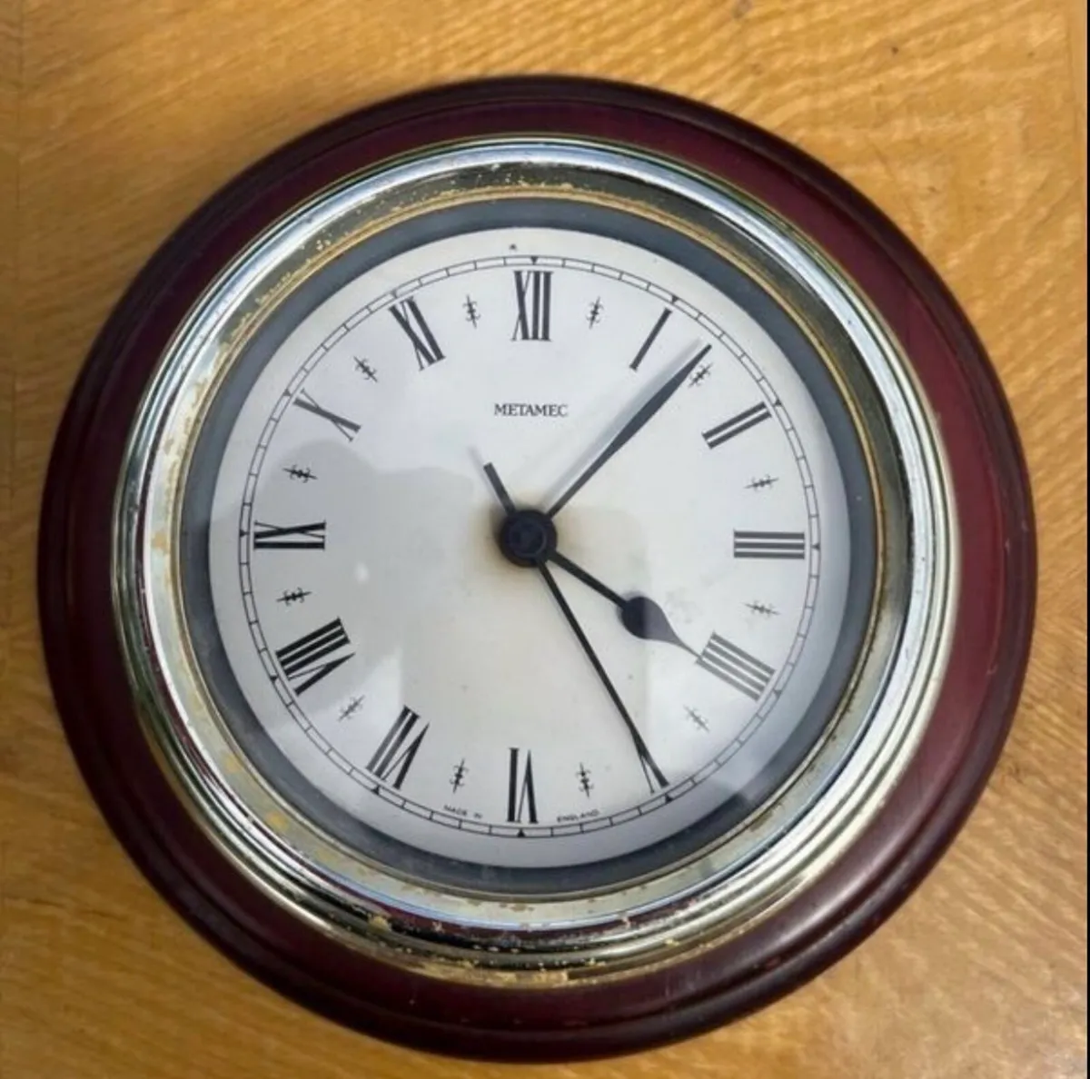 Vintage clock and barometer - Image 2