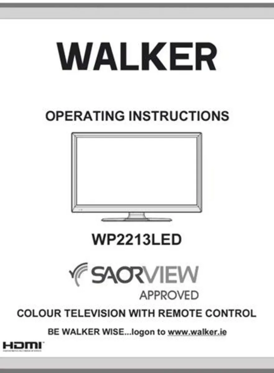 Walker 22'' Ultra-Slim Full HD LED TV - Saorview - Image 4