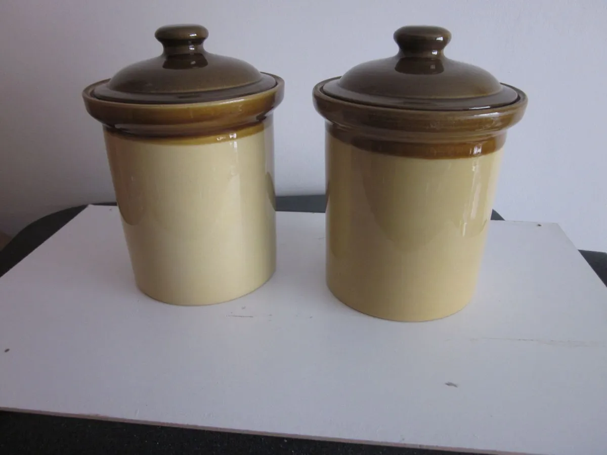 TG Green "Granville" Stoneware Glazed Jars X2 - Image 3