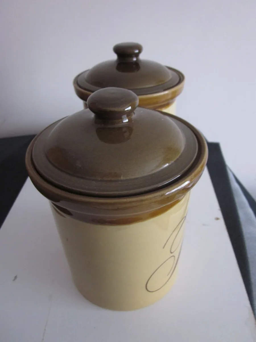 TG Green "Granville" Stoneware Glazed Jars X2 - Image 2