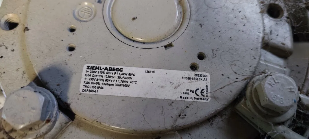 Plate - Industrial Fan - Single Phase - Image 3