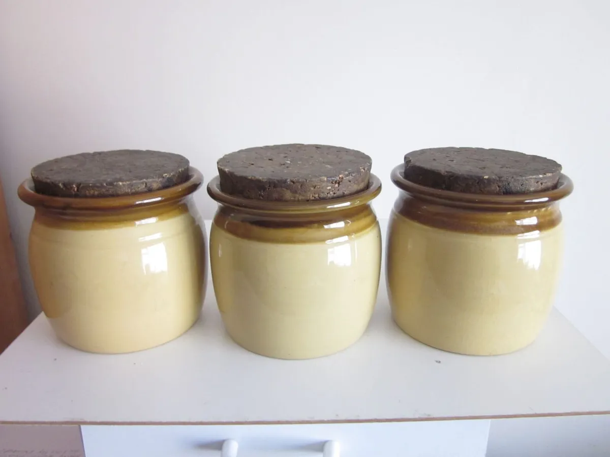 TG Green "Granville" Stoneware Glazed Jars X3 - Image 2