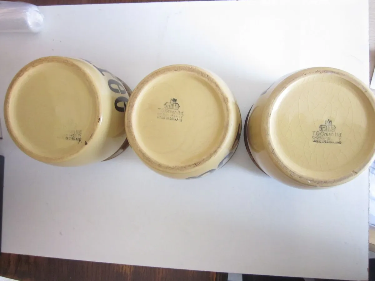 TG Green "Granville" Stoneware Glazed Jars X3 - Image 4
