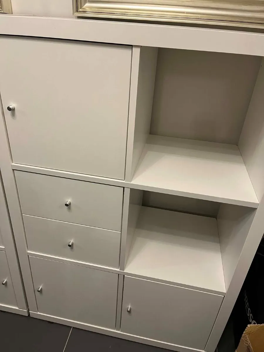 IKEA Kallax Shelving Unit 2x3 White with 4 Inserts - Image 1