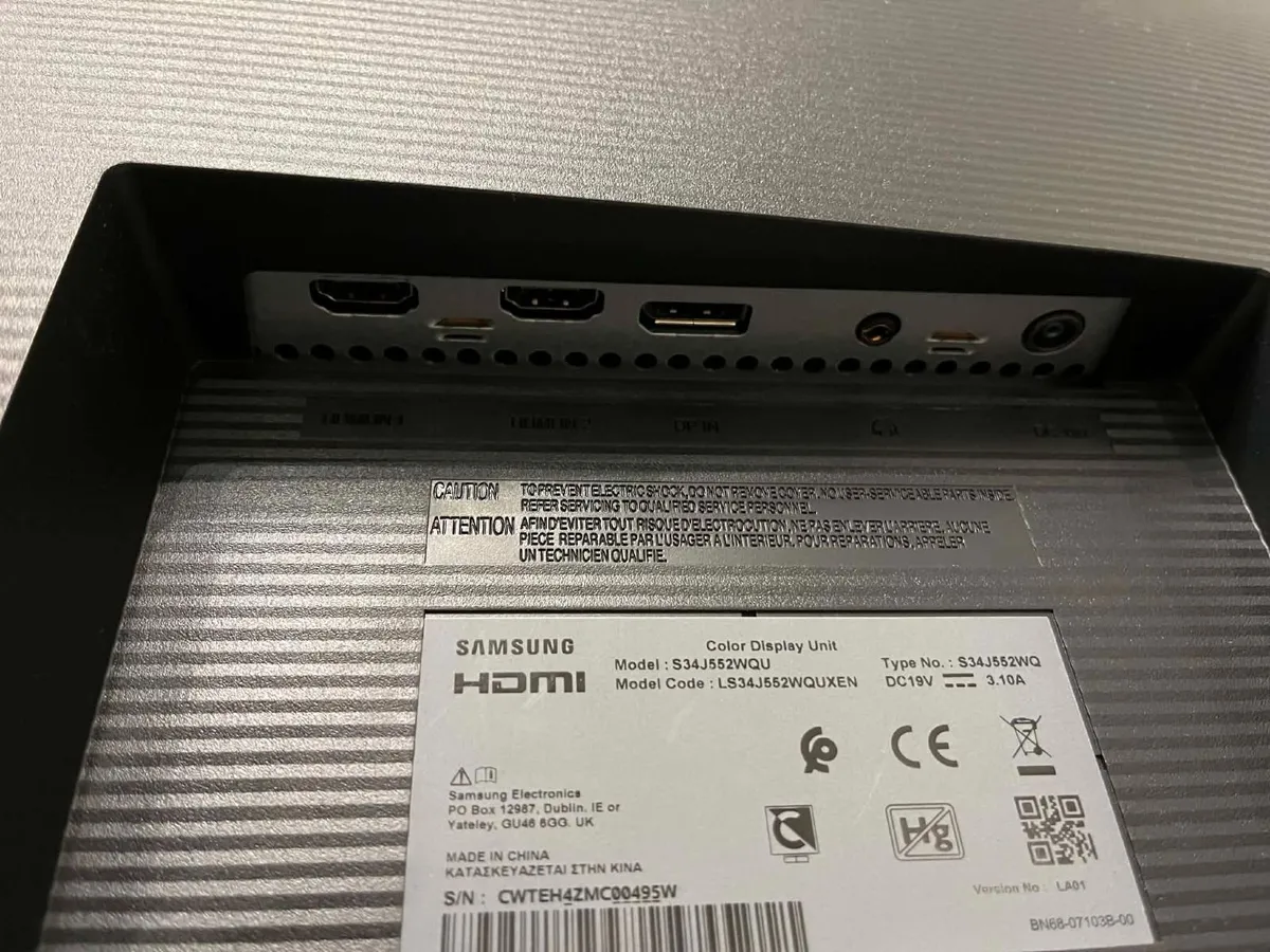 Samsung 34" UltraWide WQHD Monitor (LS34J552WQUXEN - Image 4