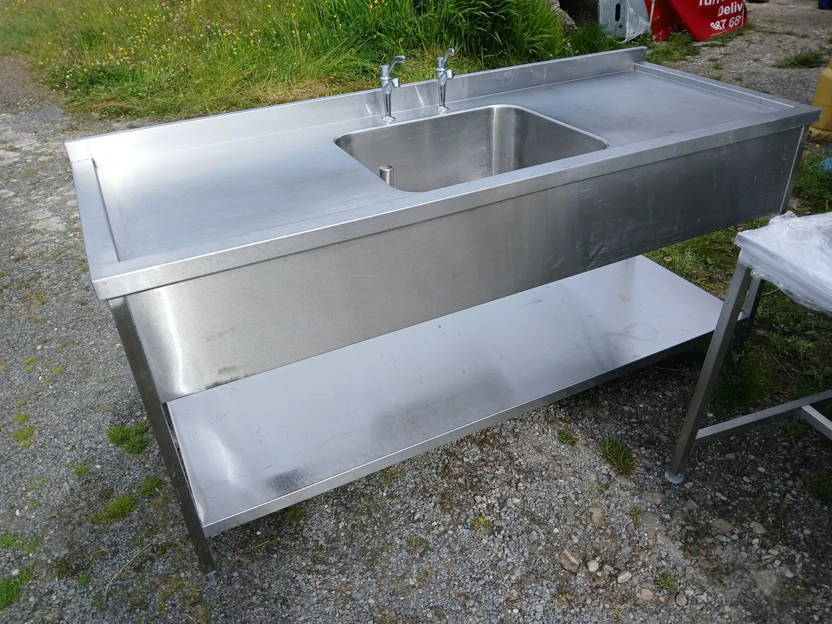 Butchers / bakers caterers sink unit delivered - Image 4