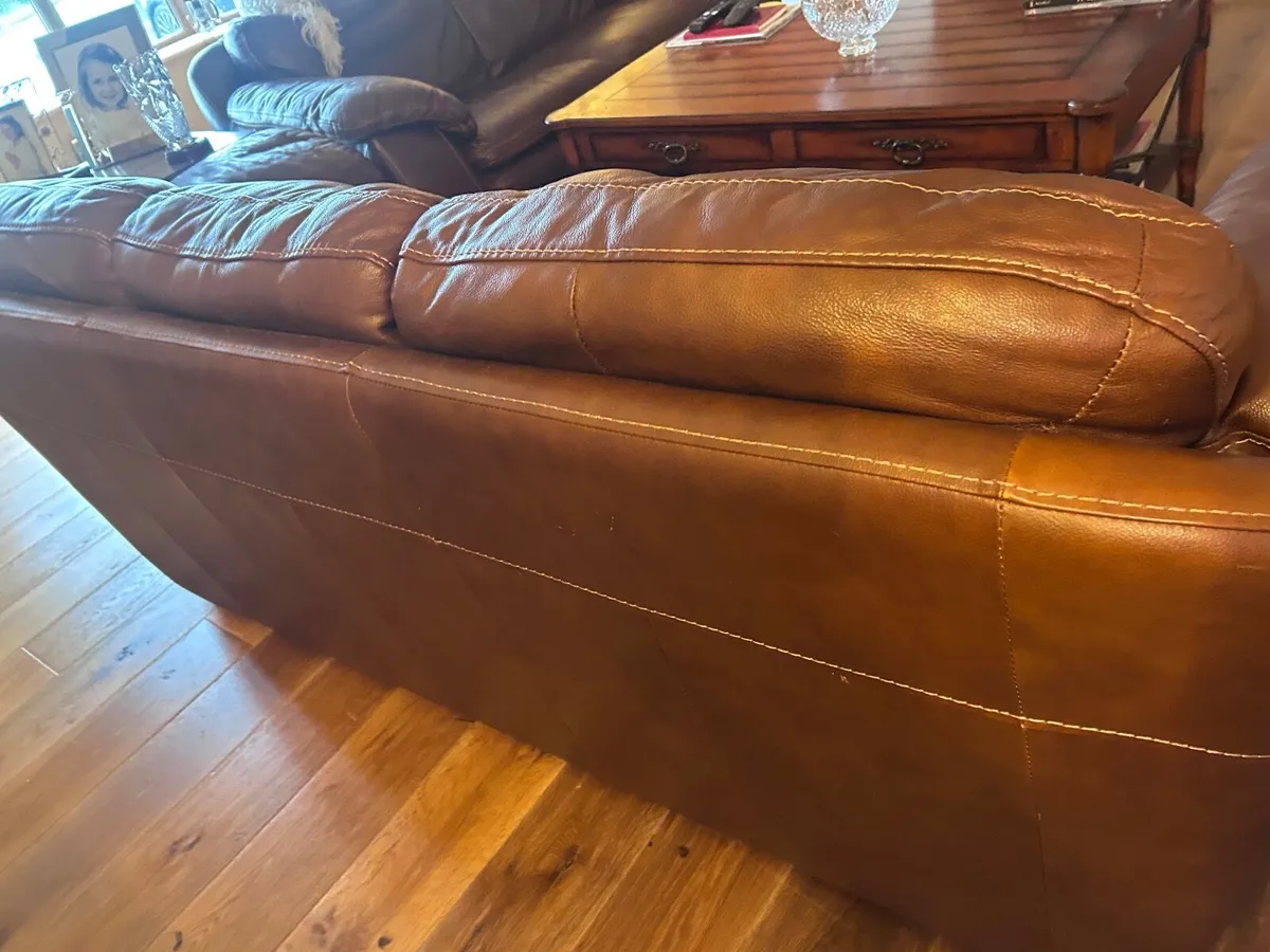 Leather Suite of Furniture - Image 1