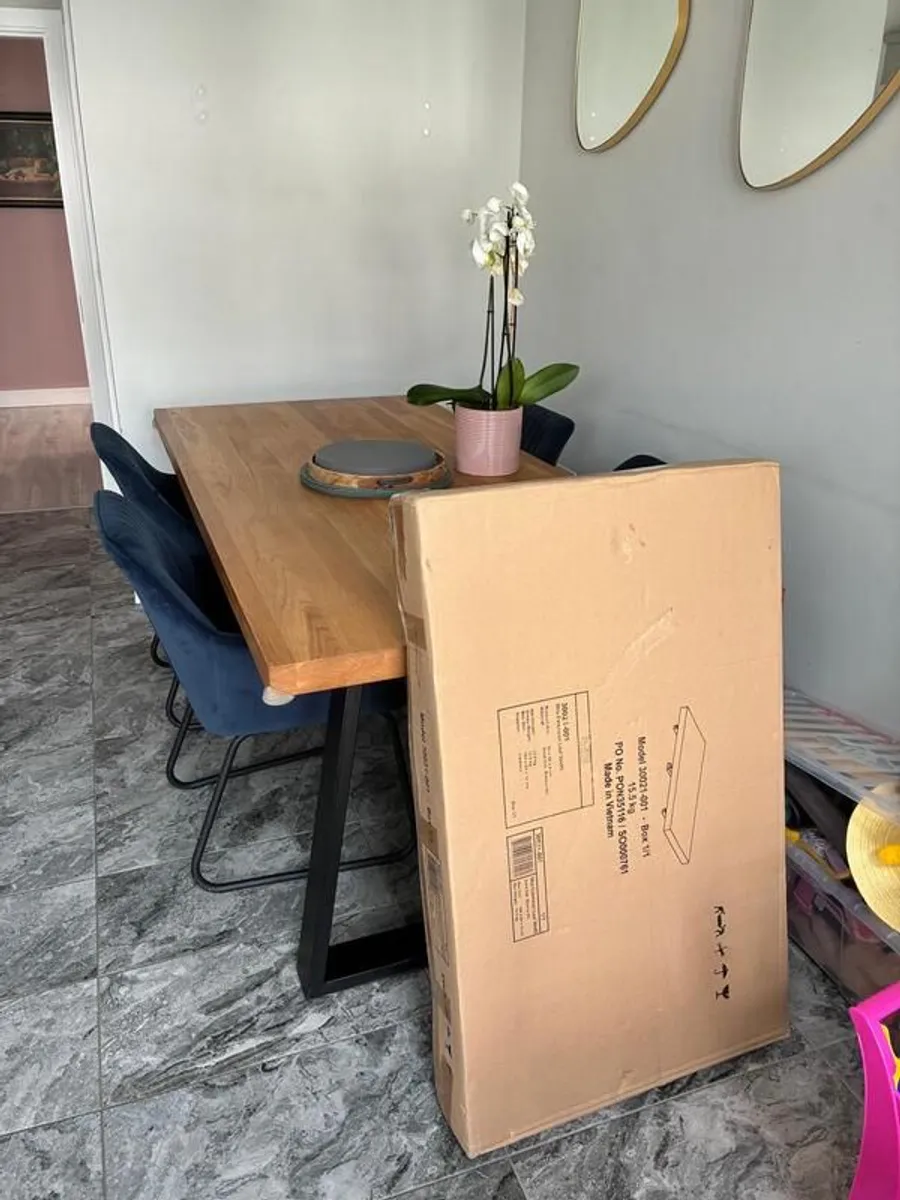 Solid Oak extension leaf 500mm x 950mm for dining table - Image 1