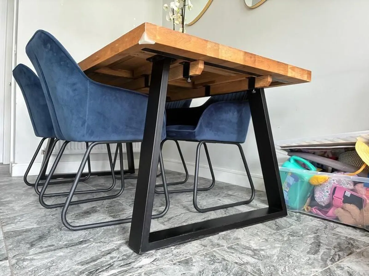 Solid Oak extension leaf 500mm x 950mm for dining table - Image 3
