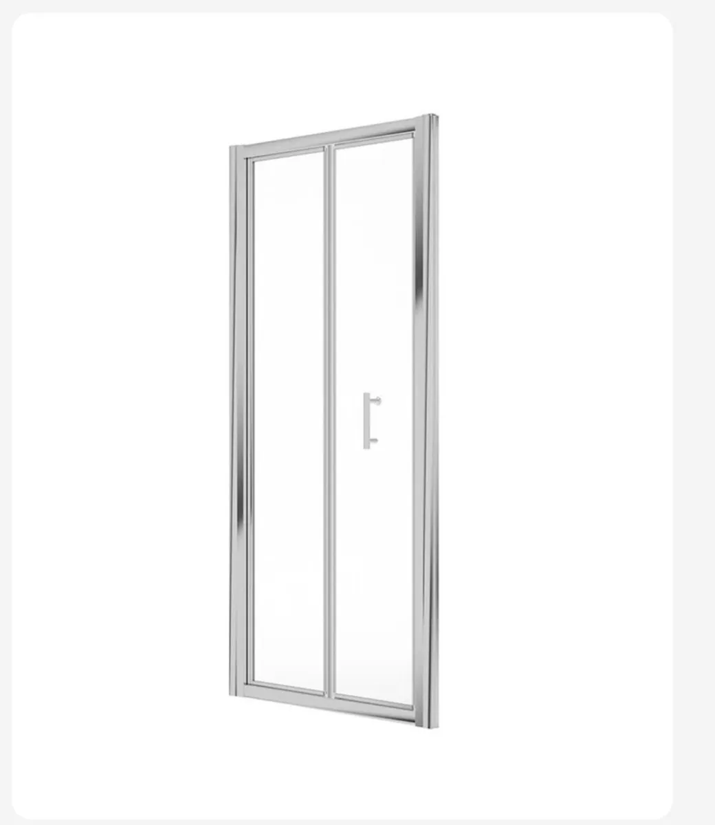 Sonas 900 bifold chrome shower door - Image 1