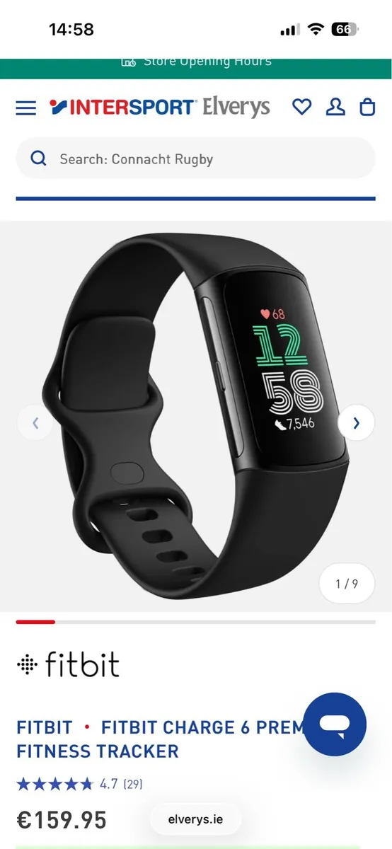 Smart watch Fit bit Charge 6 Obsidian - Image 1