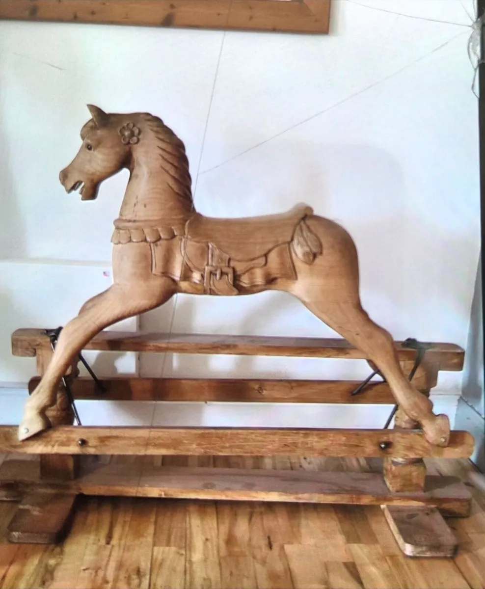 Hand carved Rocking Horse - Image 1