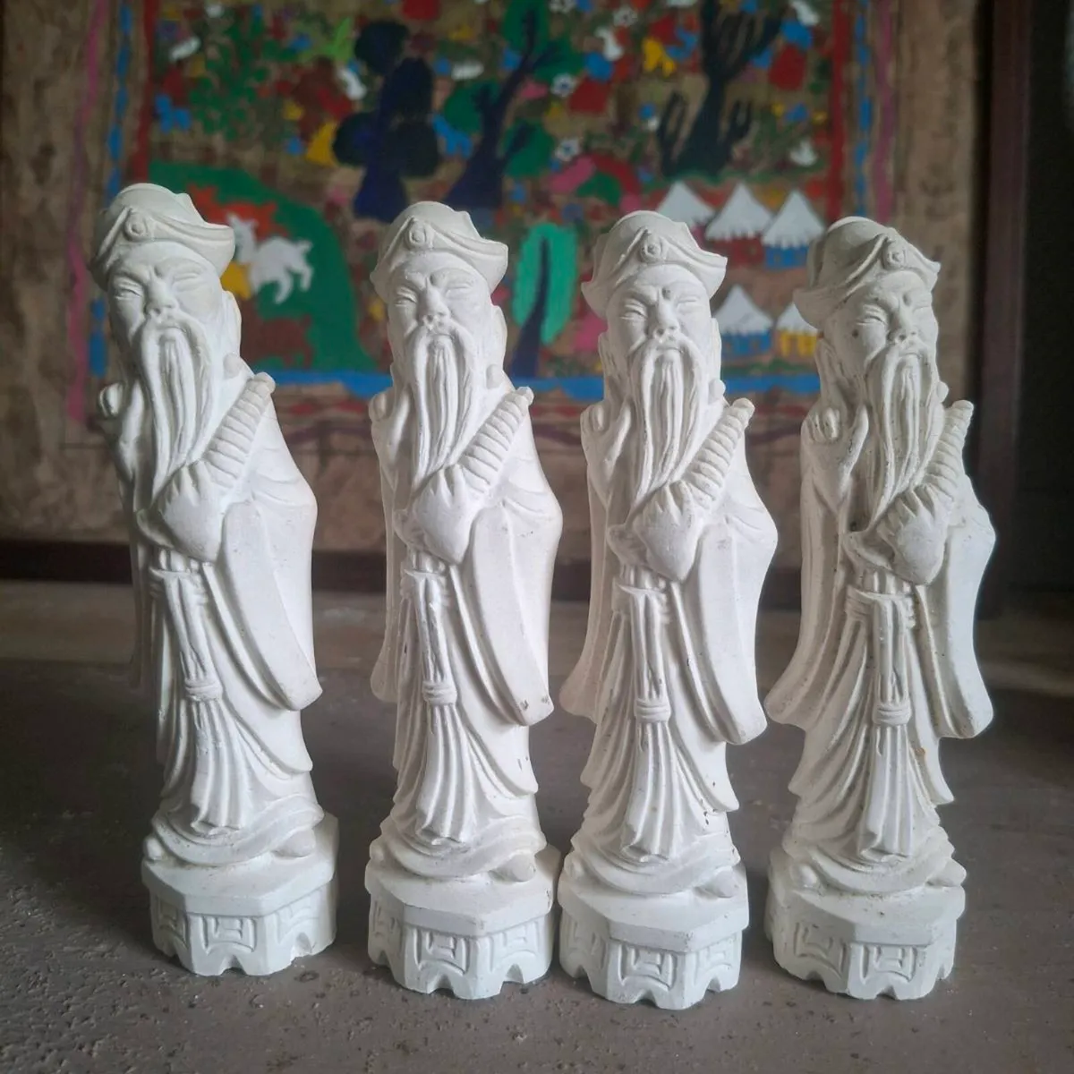 Vintage Chinese Figural Chess Pieces - Image 2
