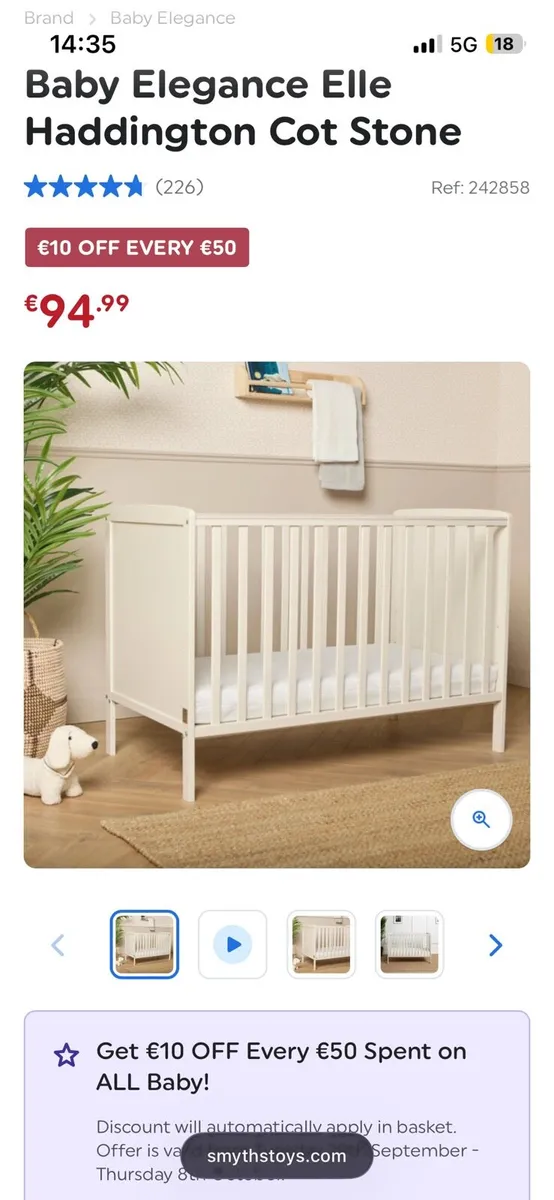 Baby Elegance Elle Haddington Cot Set - Image 4
